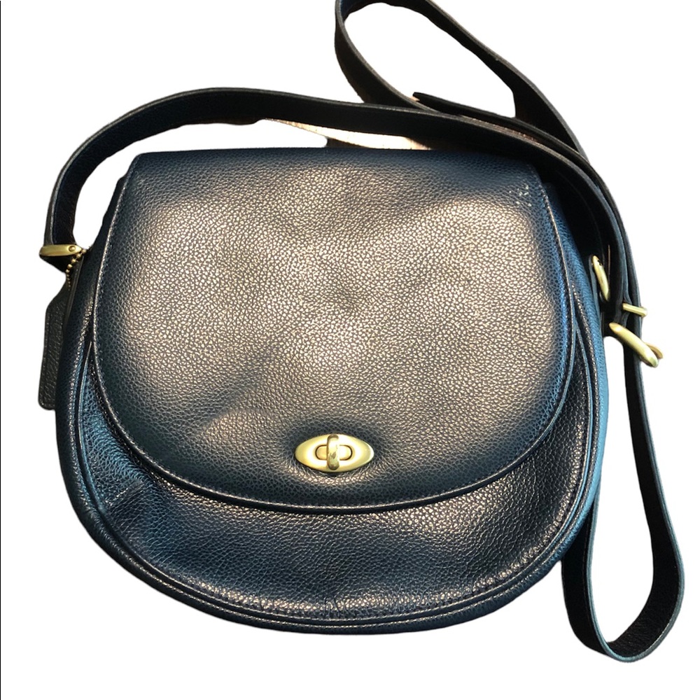 Vintage Coach Madison collection Navy Blue Carlyle crossbody bag 4401